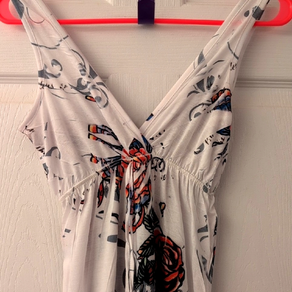 Y2K NWT  Tattoo Rose Butterfly Dress